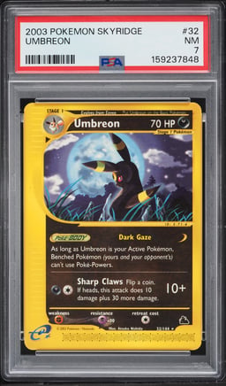 2003 Pokemon Skyridge Umbreon #32 PSA 7 NRMT