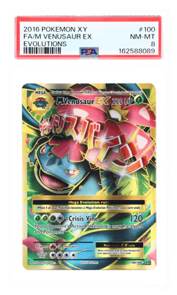 2016 Pokemon XY Evolutions Ultra Rare M Venusaur Ex #100 PSA 8