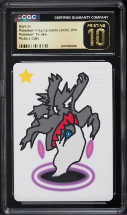 2025 Pokemon Japanese Playing Cards Taruka Picture Darkrai CGC 10 PRISTINE