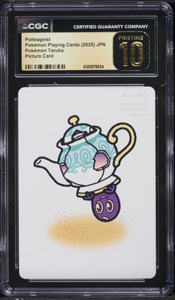 2025 Pokemon Japanese Playing Cards Taruka Picture Polteageist CGC 10 PRISTINE