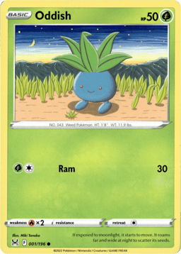 2022 Oddish #1 Lost Origin