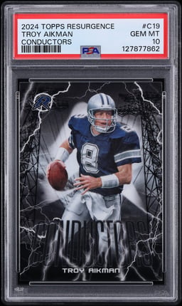 2024 Topps Resurgence Conductors Troy Aikman #C19 PSA 10 GEM MINT