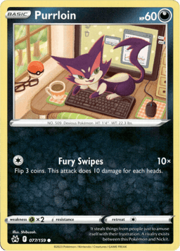 2023 Purrloin #77 Crown Zenith