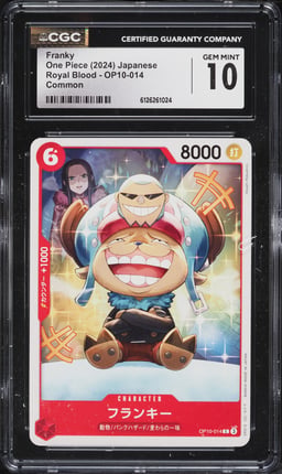 2024 One Piece Japanese Royal Blood Franky #OP10-014 CGC 10 GEM MINT