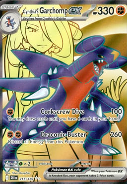 2025 Cynthia's Garchomp ex #215 Destined Rivals
