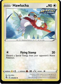 2021 Hawlucha #216 Fusion Strike