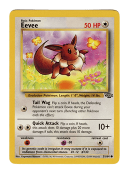 1999 Eevee #51 Jungle Unlimited