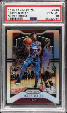 2019 Panini Prizm Silver Prizm Jimmy Butler #246 PSA 10