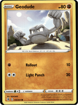 2021 Geodude #135 Fusion Strike