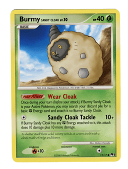 2008 Burmy Sandy Cloak #12 POP Series 7