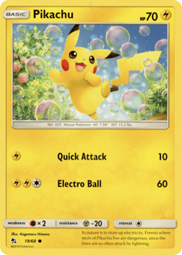 2019 Pikachu #19 Hidden Fates
