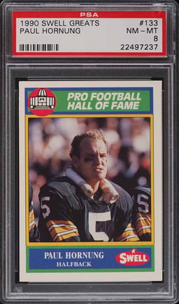 1990 Swell Greats Paul Hornung #133 PSA 8 NM-MT
