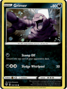 2020 Grimer #100 Darkness Ablaze