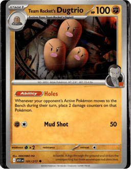 2026 Team Rocket's Dugtrio #101 Ascended Heroes