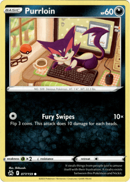 2023 Purrloin #77 Crown Zenith