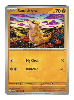 2025 Sandshrew #68 Mega Evolution