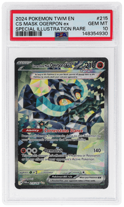 2024 Pokemon Twilight Masquerade Special Illustration Rare Cornerstone Mask Ogerpon Ex #215 PSA 10