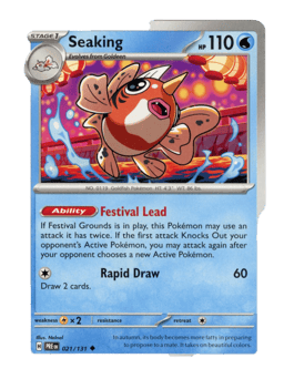2025 Seaking #21 Prismatic Evolutions