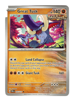 2025 Great Tusk #55 Prismatic Evolutions