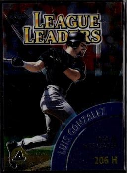 2000 Luis Gonzalez #466 Topps Chrome League Leaders