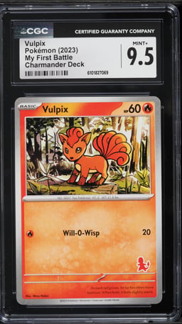 2023 Pokemon Scarlet & Violet My First Battle Charmander Deck Vulpix CGC 9.5 MINT+