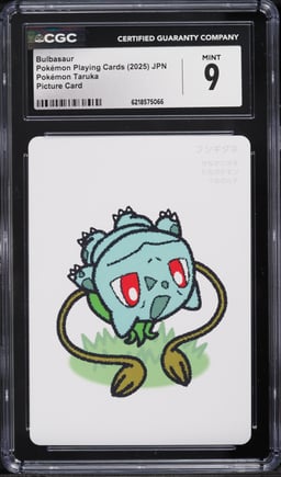 2025 Pokemon Japanese Playing Cards Taruka Picture Bulbasaur CGC 9 MINT
