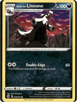 2020 Galarian Linoone #36 Champion's Path