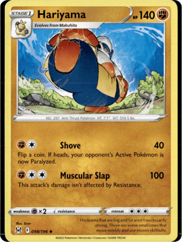 2022 Hariyama #98 Lost Origin