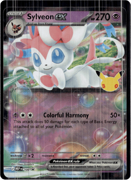 2025 Sylveon ex #100 Mega Evolution Black Star Promos