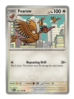 2025 Fearow #103 Mega Evolution