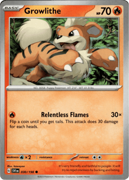 2023 Growlithe #30 Scarlet & Violet