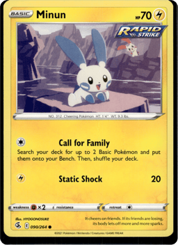 2021 Minun #90 Fusion Strike