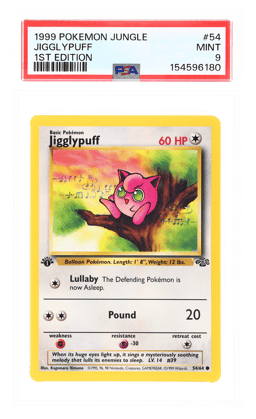 1999 Pokemon Jungle 1st Edition Jigglypuff #54 PSA 9