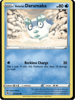2021 Galarian Darumaka #71 Fusion Strike