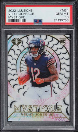 2022 Panini Illusions Mystique Velus Jones Jr. ROOKIE #M34 PSA 10 GEM MINT