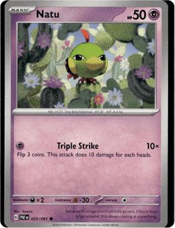 2024 Natu #25 Paldean Fates
