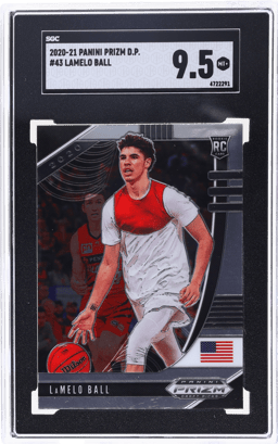 2020 Panini Prizm Draft Picks Lamelo Ball #43 SGC 9.5