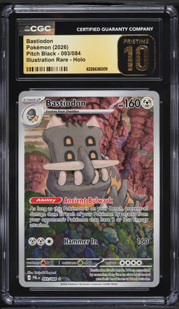 2026 Pokemon Mega Evolution Pitch Black IR Bastiodon #93 CGC 10 PRISTINE