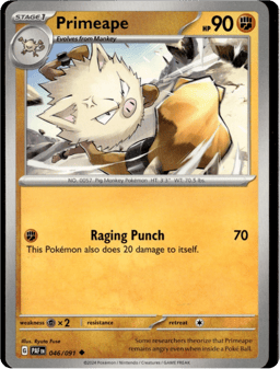 2024 Primeape #46 Paldean Fates