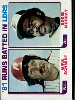 1982 Eddie Murray #163 1981 Leaders