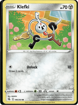 2021 Klefki #186 Fusion Strike