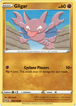 2022 Gligar #95 Lost Origin