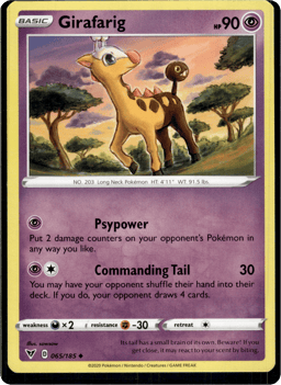 2020 Girafarig #65 Vivid Voltage