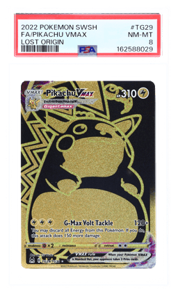 2022 Pokemon Sword and Shield Lost Origin Trainer Gallery Pikachu Vmax #TG29 PSA 8