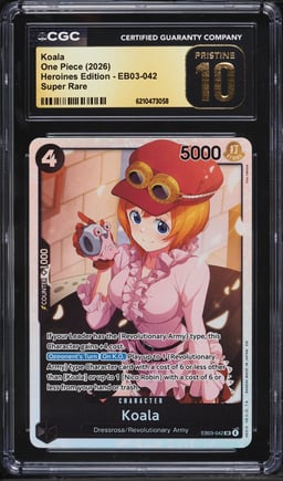 2026 One Piece Heroines Edition Koala #EB03-042 CGC 10 PRISTINE