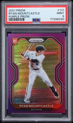 2021 Panini Prizm Purple Ryan Mountcastle ROOKIE #131 PSA 9 MINT