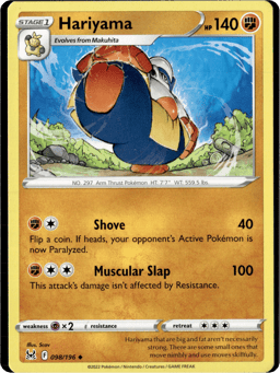 2022 Hariyama #98 Lost Origin