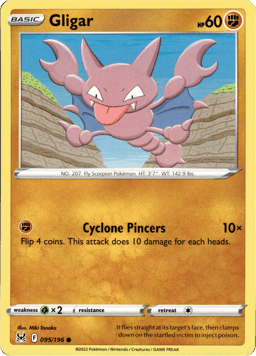 2022 Gligar #95 Lost Origin