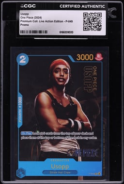 2024 One Piece Premium Collection Live Action Edition Usopp #P-049 CGC AUTH