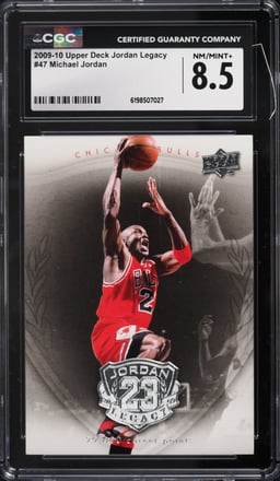 2009 Upper Deck MJ Legacy Michael Jordan #47 CGC 8.5 NM-MT+
